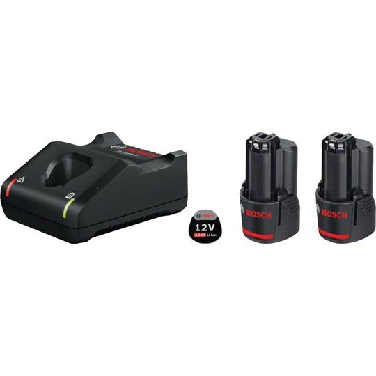 Bosch 12V Coolpack Starter Set GAL 12V-40 Charger + 2X 2.0AH Li-ion Batteries