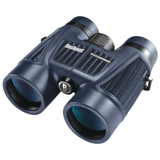 Bushnell H2O 8 x 42 mm All Purpose Binocular 1508042, Pouch and Strap Included, Waterproof Binocular with Non-Slip Rubber Armor, Bak-4 Roof Prisms