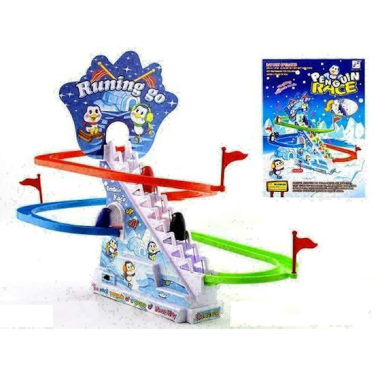PENGUIN RACE Game Racer Track With Rhythmic Musical Kids Toy