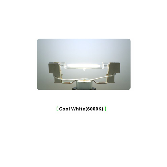 (Cool White 6000K) 5Pcs Dimmable R7S 118mm 20W LED Flood Light Lamps