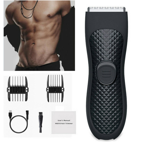 Mens Electric Hair Trimmer Shaver Balls Body Groin Groomer Waterproof