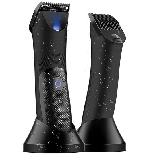 Pubic Hair Trimmer Waterproof Groin Electric Ball Body Shaver Clipper