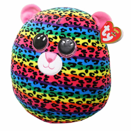 Ty squish a boo dotty the leopard plush cushion