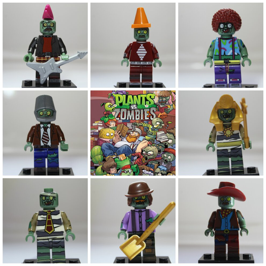 (Plants VS Zombies Video Game Mini Figures A) Action Toy Mini Figures Fits Lego