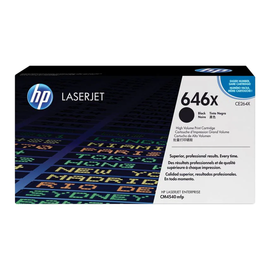 HP HP 646X Black High Yield Toner 17K pages for HP Color LaserJet Enterprise CM4