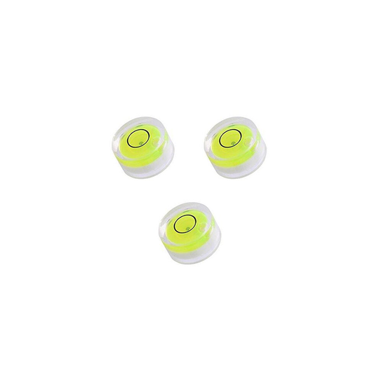 Pack of 3 Mini Round Bullseye Spirit Level Bubble 12mm Vial