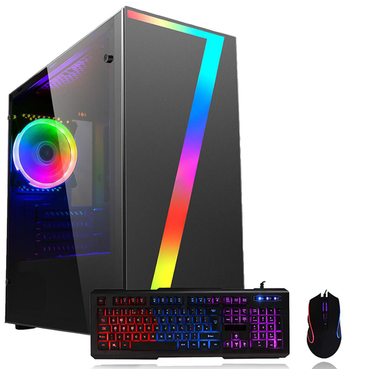 Nox Gaming PC Seven | Intel i5 2400 Quad Core - GT1030 2GB - 16GB RAM - 2TB HDD - RGB Case - Ultra Fast