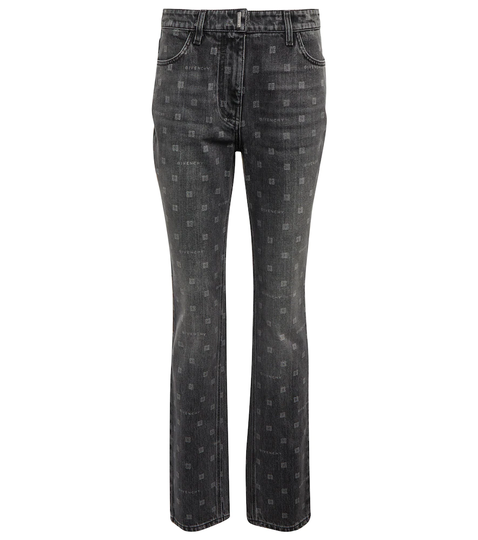 4G high-rise slim jeans