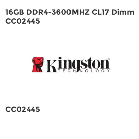 Kingston 16GB DDR4-3600MHZ CL17 Dimm CC02445- you get 2