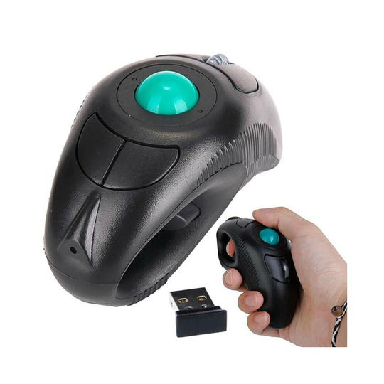 USB Wireless PC Laptop HandHeld Trackball Smart Air Mouse with Laser Pointer