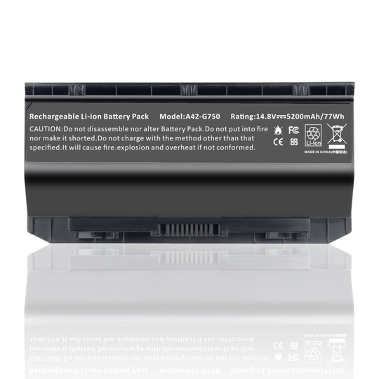 14.8V 5200mAh A42-G750 Battery for ASUS G750 G750J G750JH G750JM G750JS G750JW G750JX G750JZ