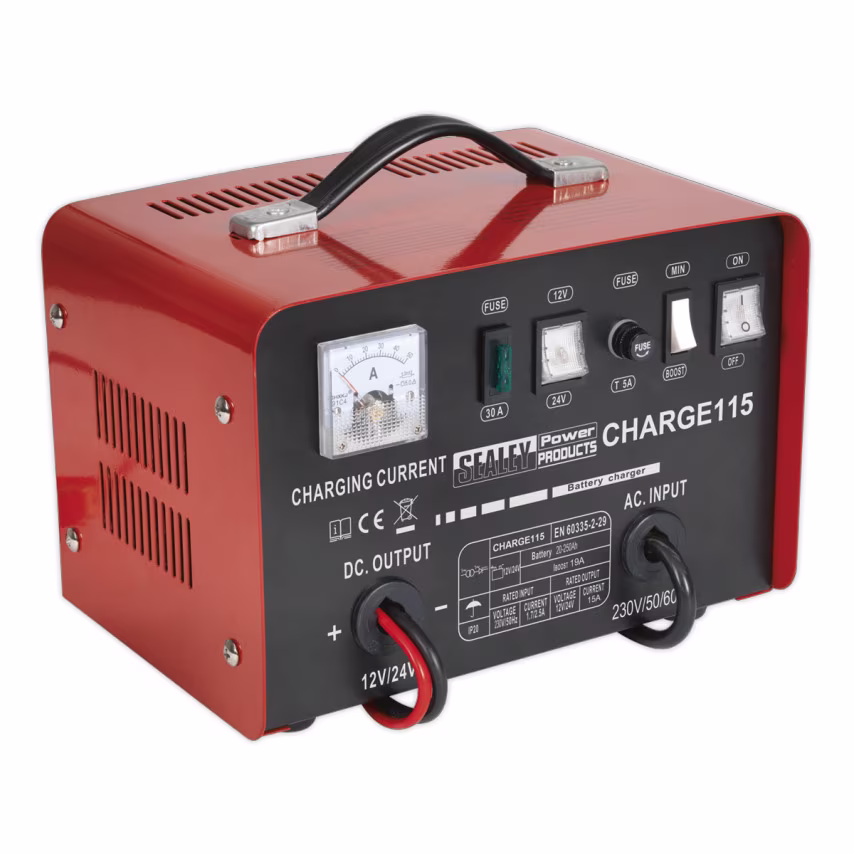 Sealey Battery Charger 19AMP 12/24V 230V