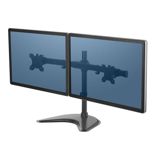 Fellowes Fellowes Professional Series Dual Horizontal Monitor Arm Black 8043701