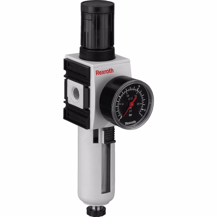 AS3 Series G3/8 Semi Auto Filter Regulator with Gauge
