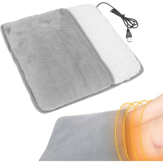 Electric USB Heated Foot Warmer Winter Warm Feet Heating Pad Cushion