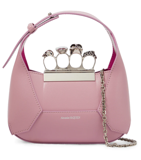 Jewelled leather tote bag