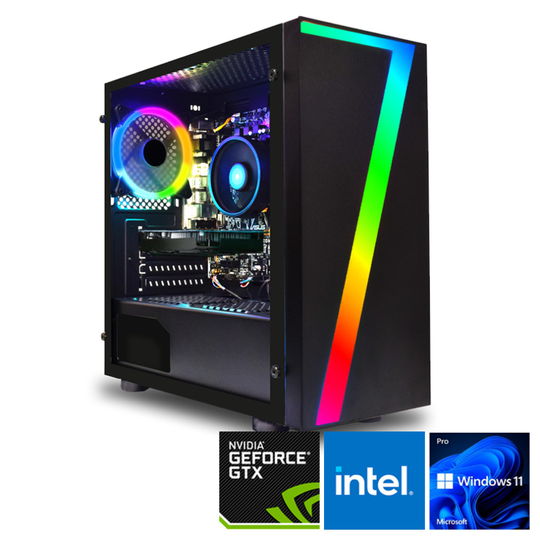 (16GB, 1TB HDD + 120GB SSD) Nitrix Seven i7 2600 GTX 1660 Ultra Fast Gaming PC VR Ready