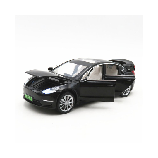 (Model 3-Black) 1:32 T Electric Car Model X Model S Model 3 Alloy Car Simulation Toy Car