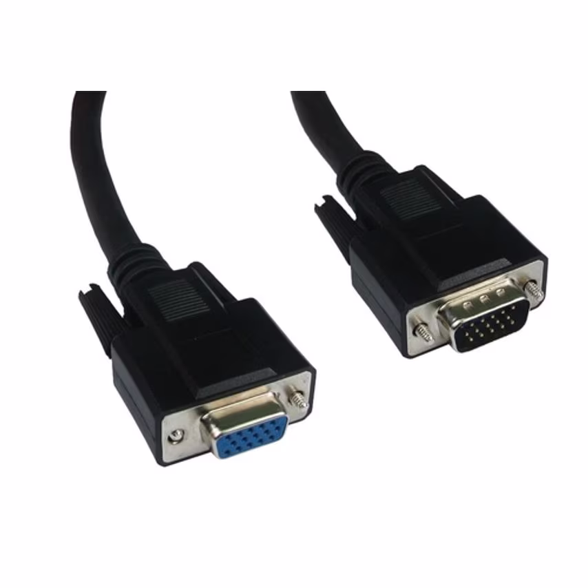 Cables Direct Cables 2M SVGA M-F Exts Connected Black