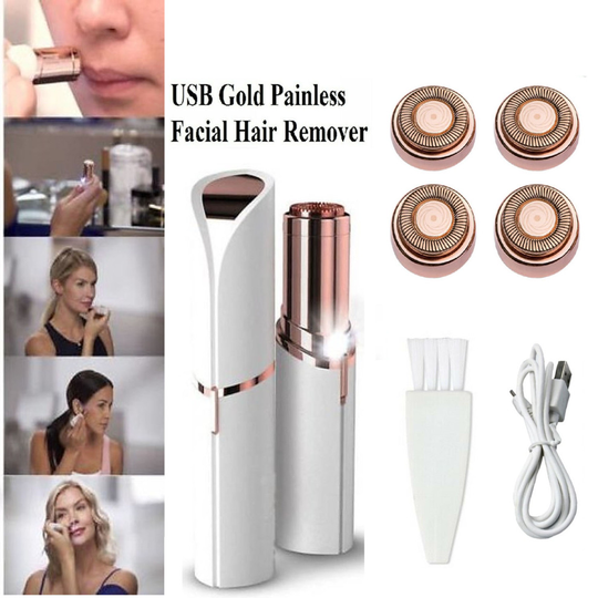Women Electric Facial Hair Removal Remover Eyebrow Trimmer Painless