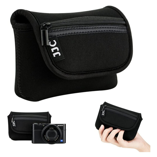 JJC Neoprene Camera Case for Sony RX100 III IV V VA VI VII Z-V1 HX90V HX90 HX60V HX60 / Olympus TG-6 TG-5 Panasonic Lumix DMC TZ80 TZ70 Canon G7X Mark