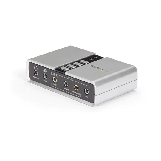 Startech USB Audio Adapter Ext SPDIF Sound Card