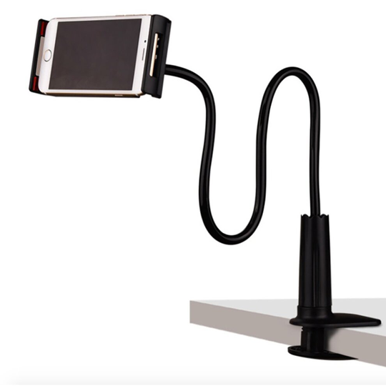 TUFF LUV Flexible 360 1m Gooseneck Phone Holder for Bed / Desk / Chair Clamp