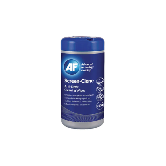 Af ASCR100T Screen-Clene Antistatic Wipes (Tub-100)