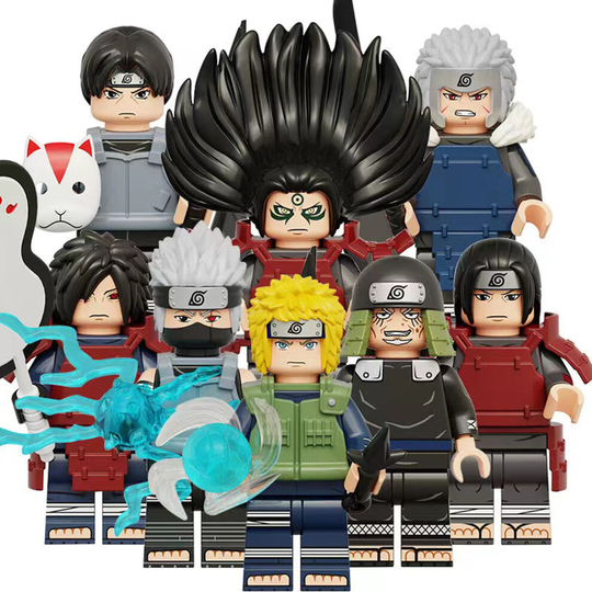 (8PCS-G) 40PCS Kid's Naruto Minifigures Compatible Toys Fit Lego