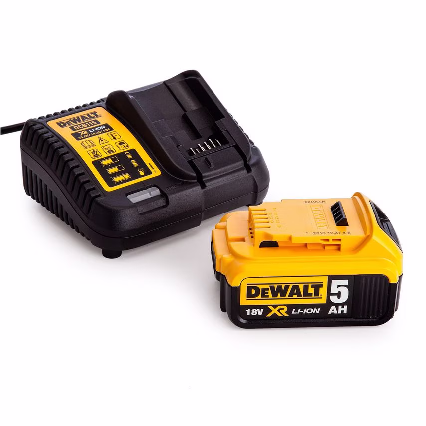 DeWalt 18V DCB184 5.0AH Battery & DCB115 Charger Set