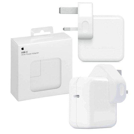 Genuine Apple 30W USB-C 3 Pin Charger For iPhone iPad MacBook In Retail Packing