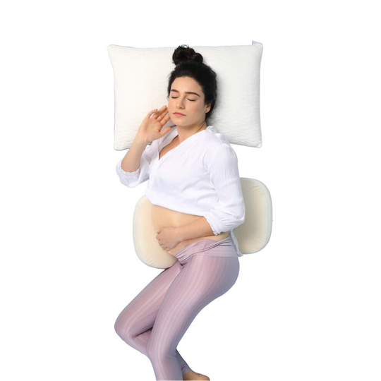 Memory Foam Pregnancy Maternity Body Pillow Side Sleeping Double Wedge for Body, Belly, Back Support, Soft