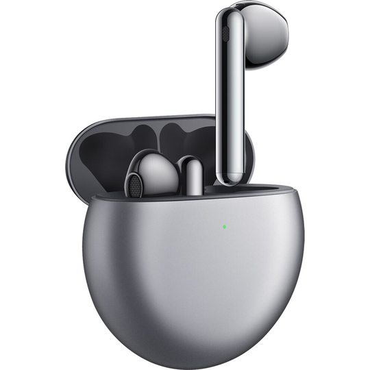 HUAWEI FreeBuds 4 Bluetooth In-Ear Headphones - Wireless Charging Case - Silver Frost