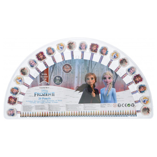 potlodenset Frozen II junior wood 20-piece