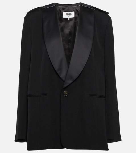 Wool-blend blazer