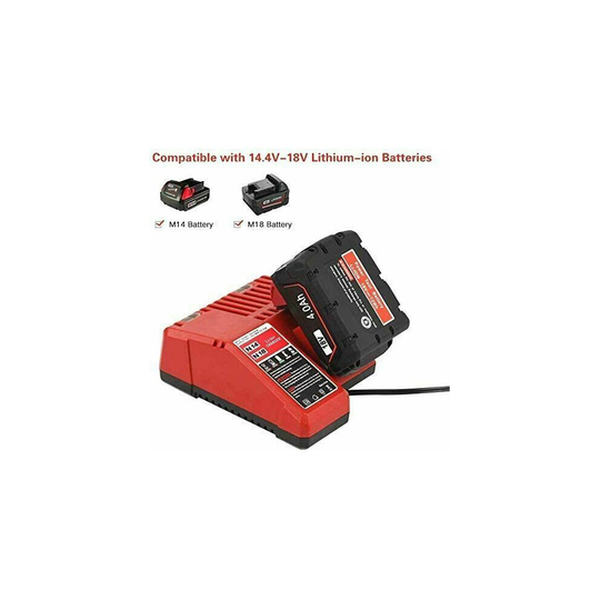 Power Tool Battery Charger for Milwaukee M18 14.4V-18V 48-11-1840 LED