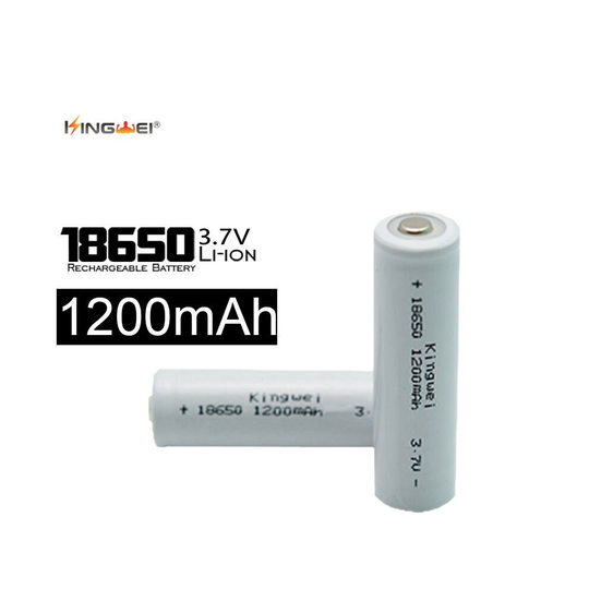 4pcs kingwei 1200mah 18650 Rechargeable 3.7V Li-ion Lithium Battery Fo