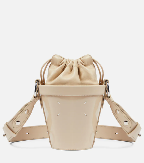 Fire Mini leather bucket bag