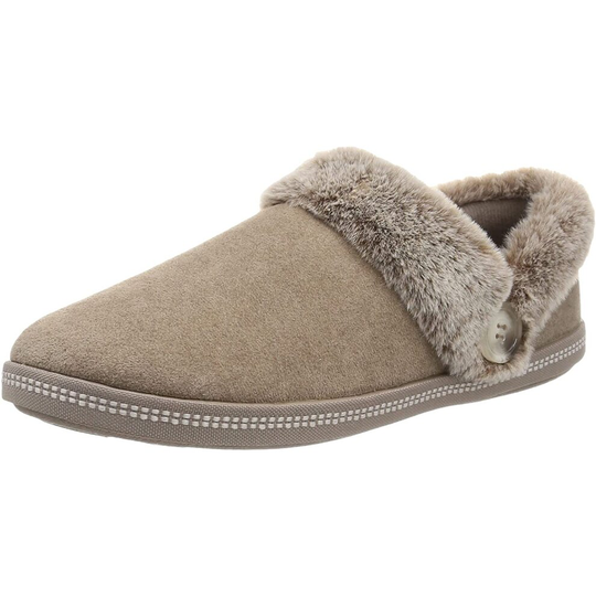 (4 UK, Dark Taupe) Skechers Womens/Ladies Cozy Campfire Fresh Toast Slippers