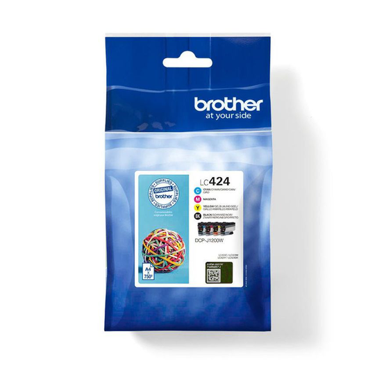 Brother Value Pack Black Cyan Magenta Yellow Standard Capacity Ink Cartridge 750