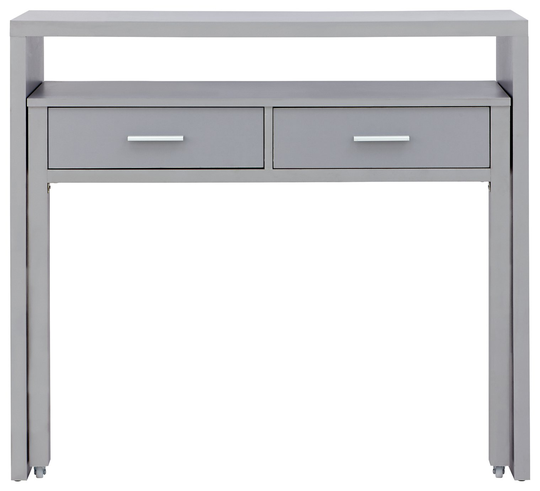 Regis 2 Drawer Console Desk - Grey