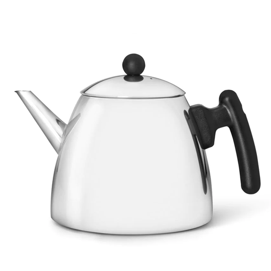 Bredemeijer Teapot Double Wall Duet Classic Design 1.2L in Polished Steel Flat B