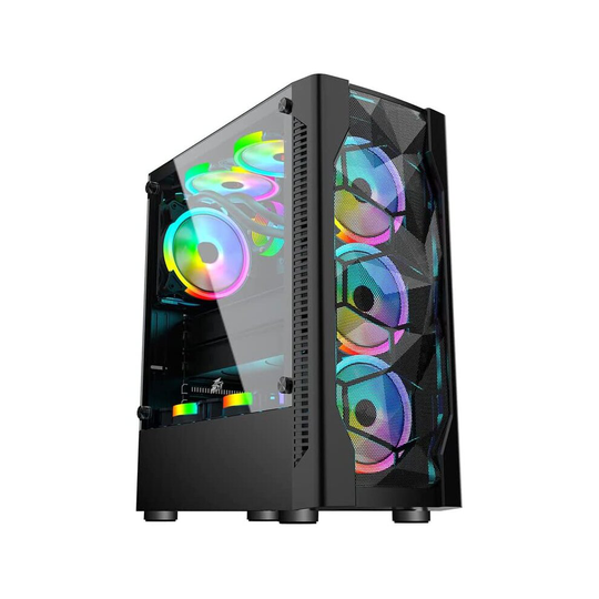 Nox Gaming PC D4 Set Core i5 4th Gen Ultra fast RX 6400 16GB 128GB SSD + 1TB HDD