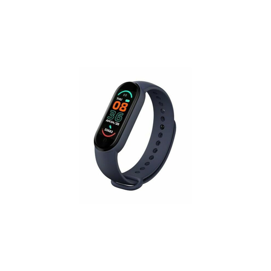 (M6 Smart Fitness Watch Blue) M6 Smart Fitness Watch Band Monitor Heart Rate Blood Pressure Fitness