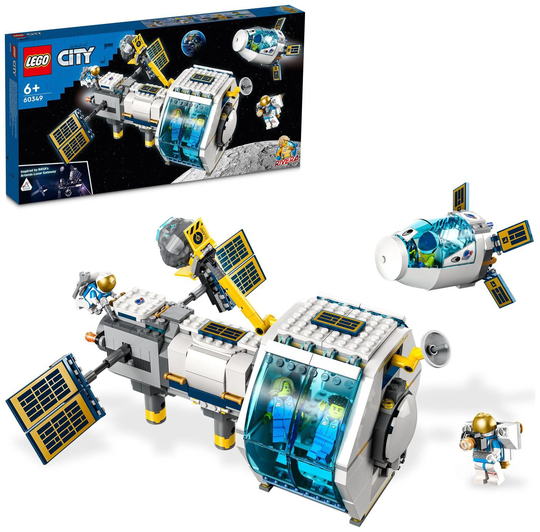 LEGO City Lunar Space Station Toy with Astronauts Set 60349