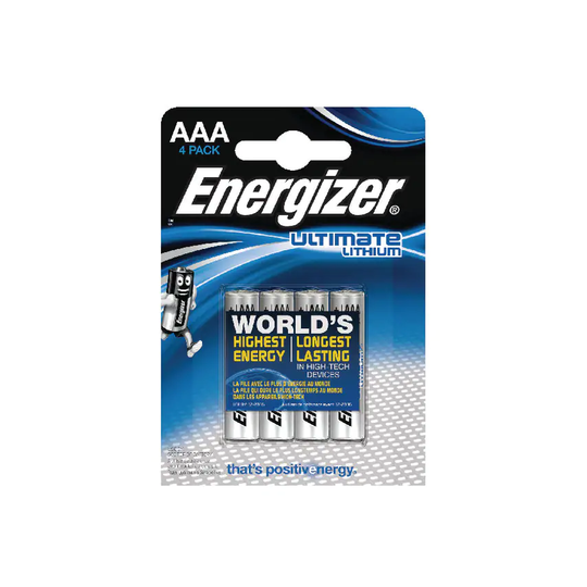 Energizer 632965 Ultimate AAA DFB4 Lith Batteries (Pack-4)