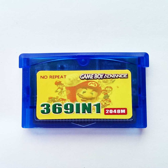 369 Games in 1 GBA Game Ablum Cartridge Cart for GBM GBA SP NDSL