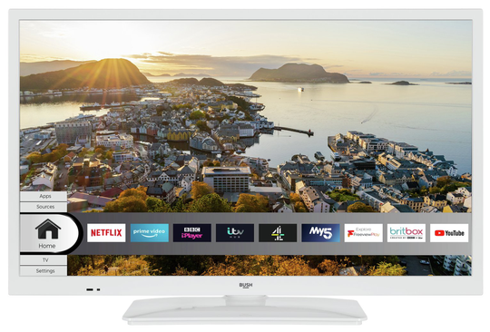 Bush 24 Inch Smart HD Ready HDR LED TV / DVD Combi - White