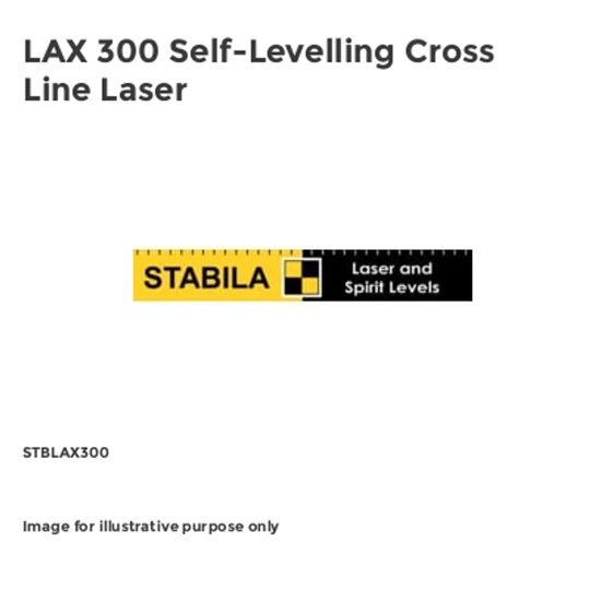 Stabila LAX 300 Self-Levelling Cross Line Laser