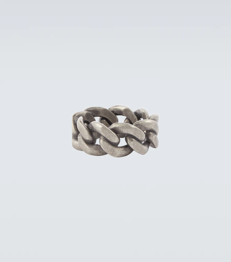Chainlink sterling silver ring